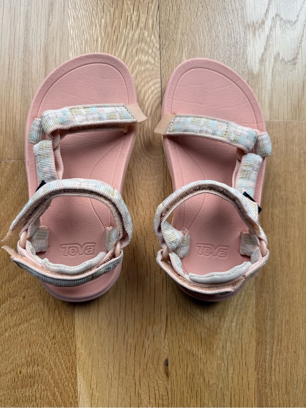 Teva Kids' Pink Adjustable Strap Sandals, size 12